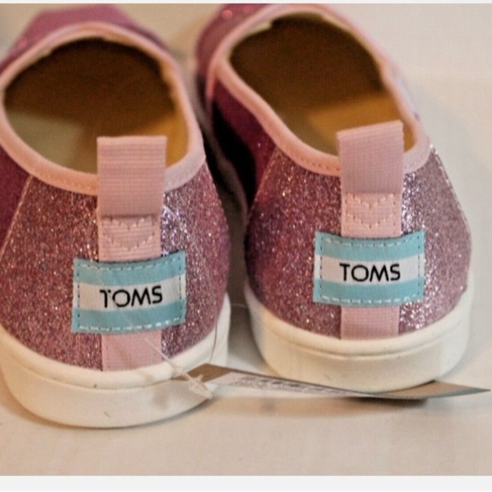 TOMS Alpargata Lilac Purple Colorblock Glitter Shoes - Picture 2 of 2